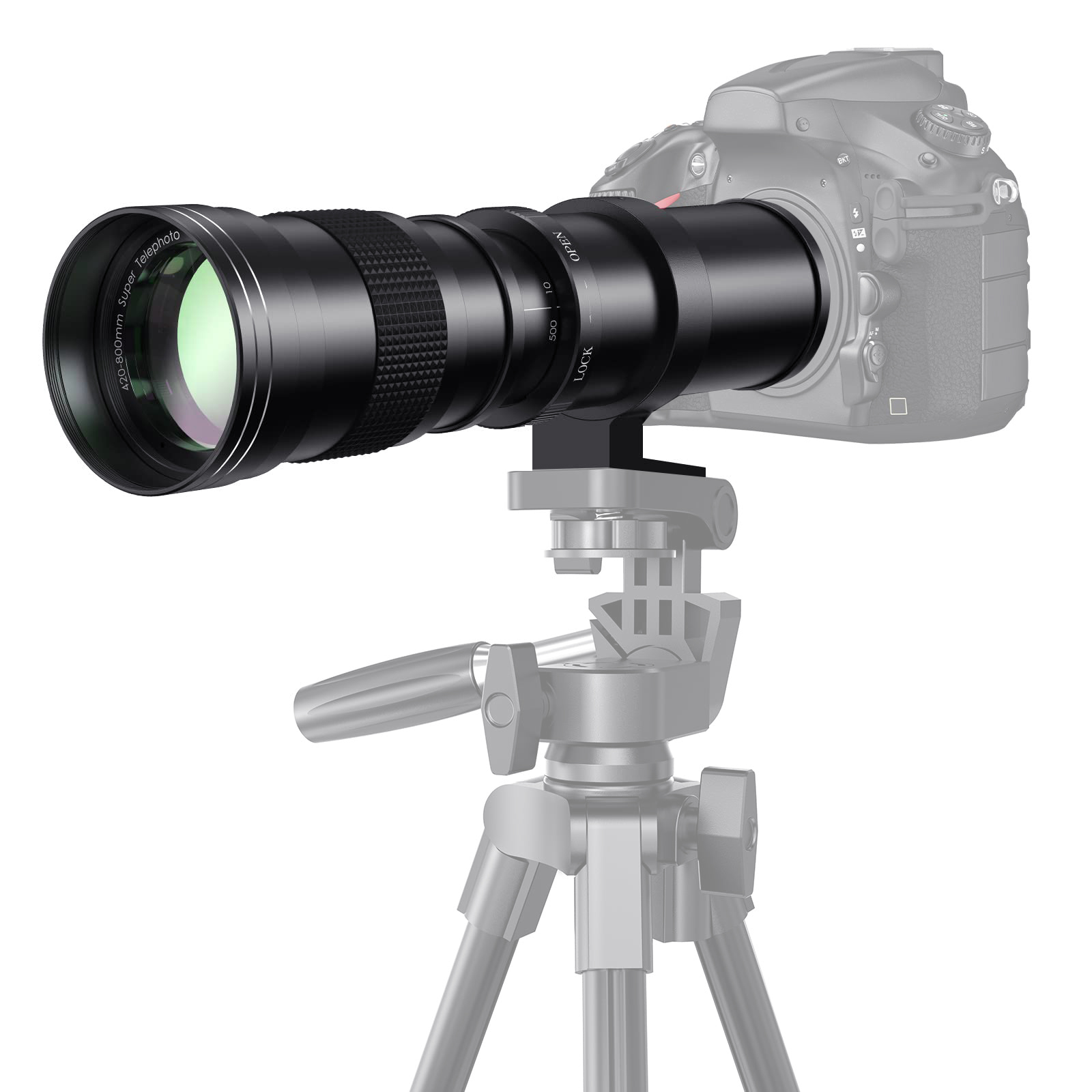 Macro Photography Lighting Kit - Телеобъектив с ручной регулировкой фокуса 420-800