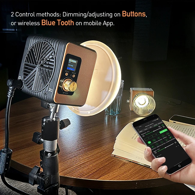 Photography Lighting App - YIDOBLO ZE-150BI COB Видеосвет 150 Вт