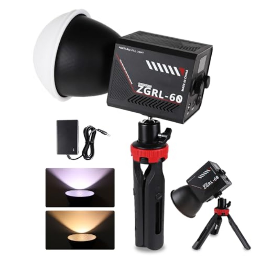 Photography Lighting Handheld - 60-ваттный COB LED видеосветильник, портативный, с