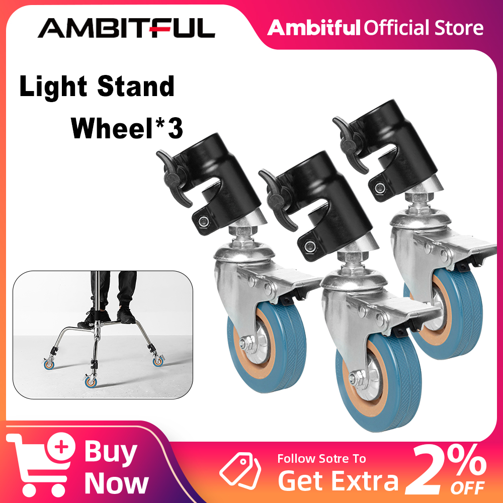 Photography Video Lighting Kit - AMBITFUL 3 шт. C-подставка поворотный ролик