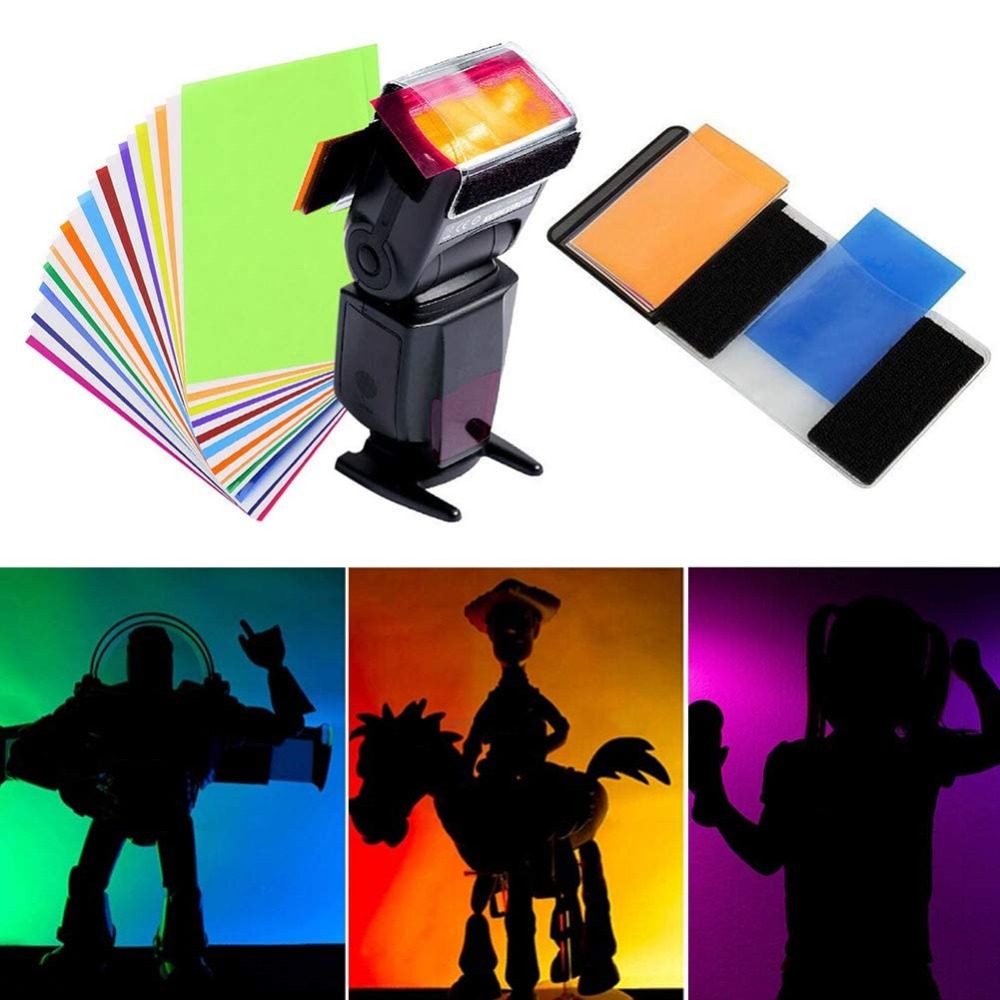 Photography Lighting Gel - Набор из 12 цветных гелевых фильтров