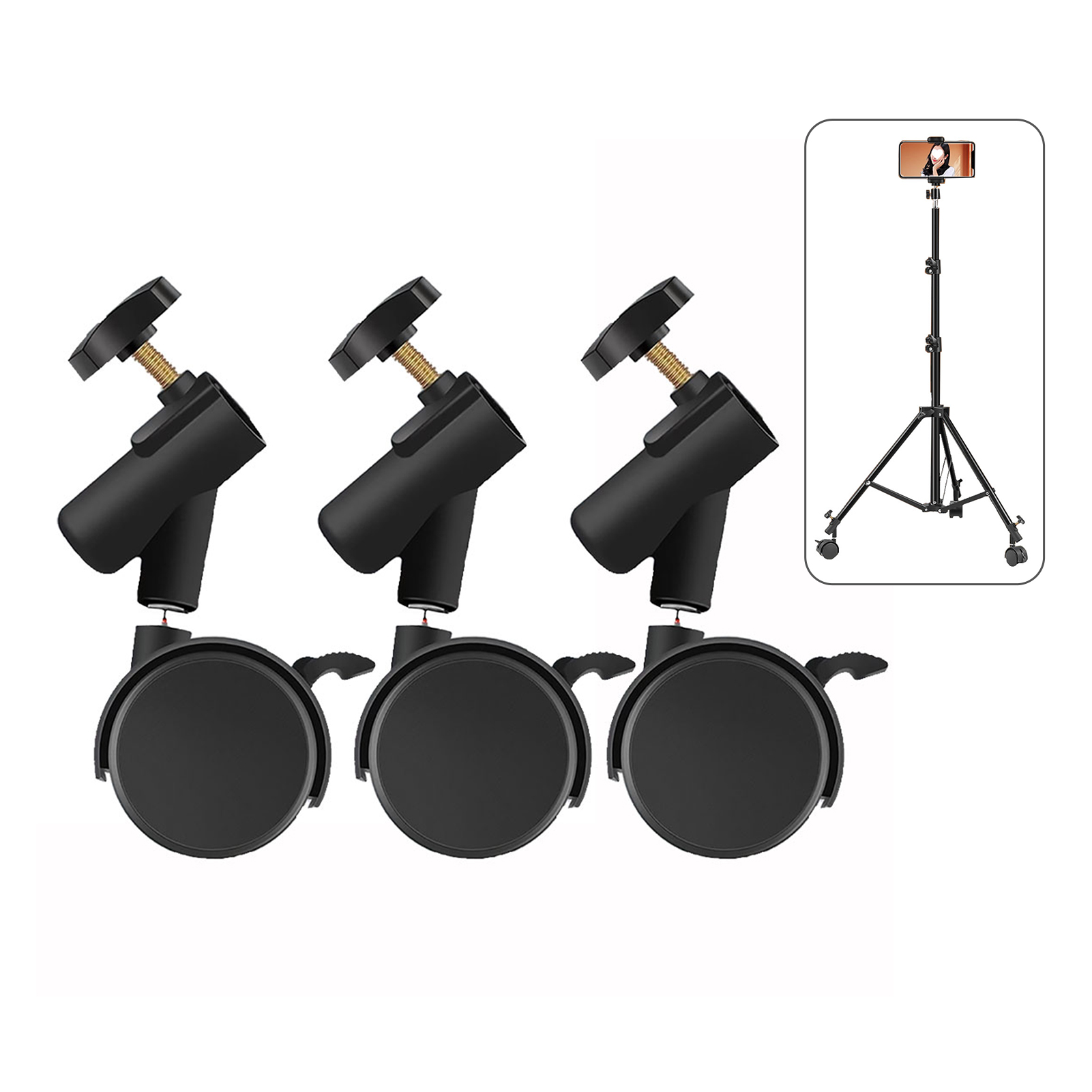 Photography Video Lighting Kit - Комплект из 3 гибких колес-роликов с