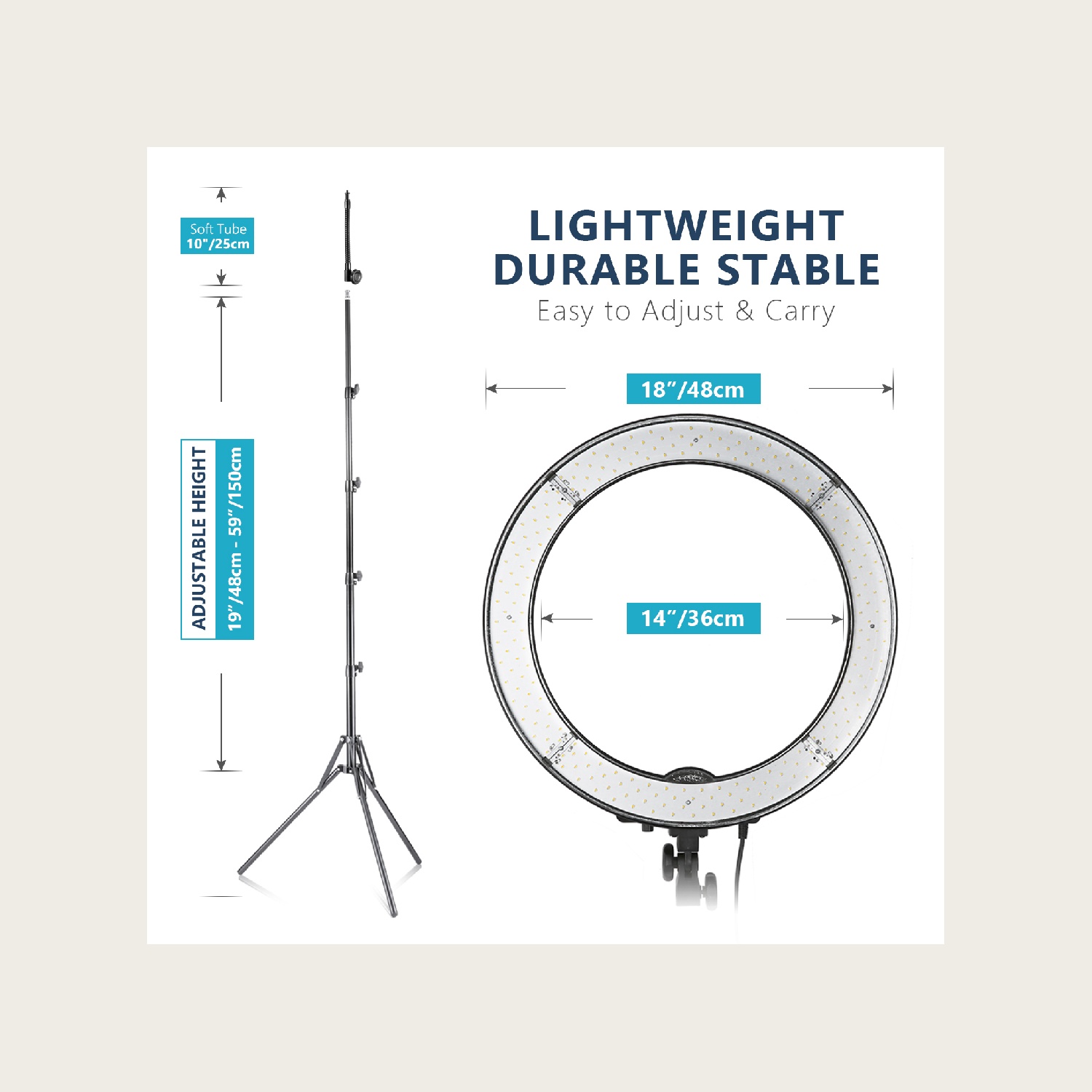 Комплект кольцевой лампы NEEWE – обзор и цена Photography Lighting Kit Neewer