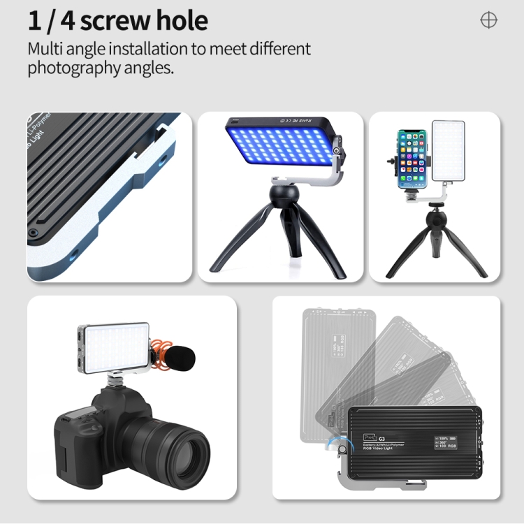 Планшетный RGB-осветитель Pixe – обзор и цена Photography Lighting Handheld