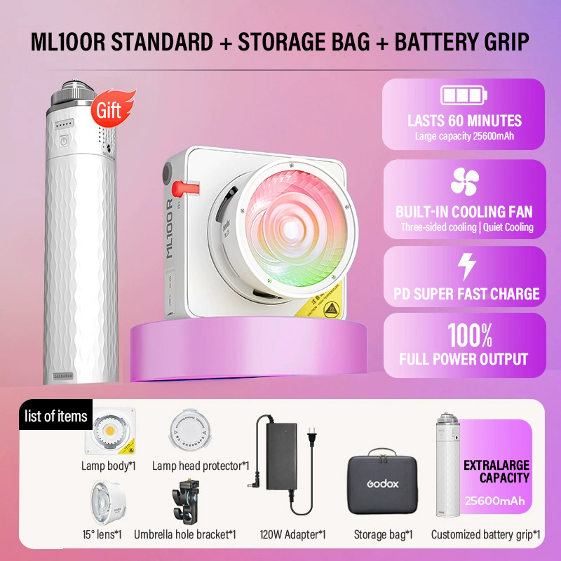 Godox ML100Bi/ML100R Двухцветн – обзор и цена Photography Lighting App
