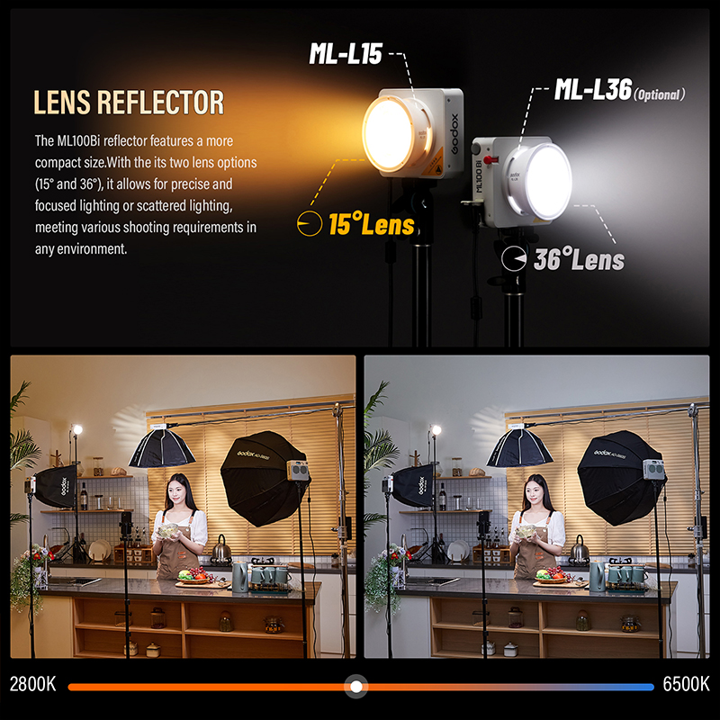 Godox ML100Bi/ML100R Двухцветн – обзор и цена Photography Lighting App