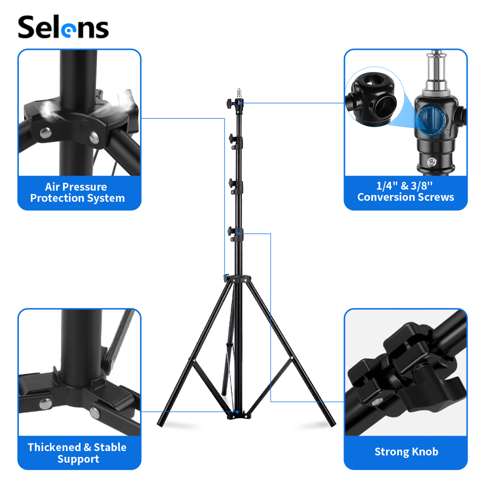 Штатив-стойка Selens 2.2~3.95м – обзор и цена Photography Lighting Flash