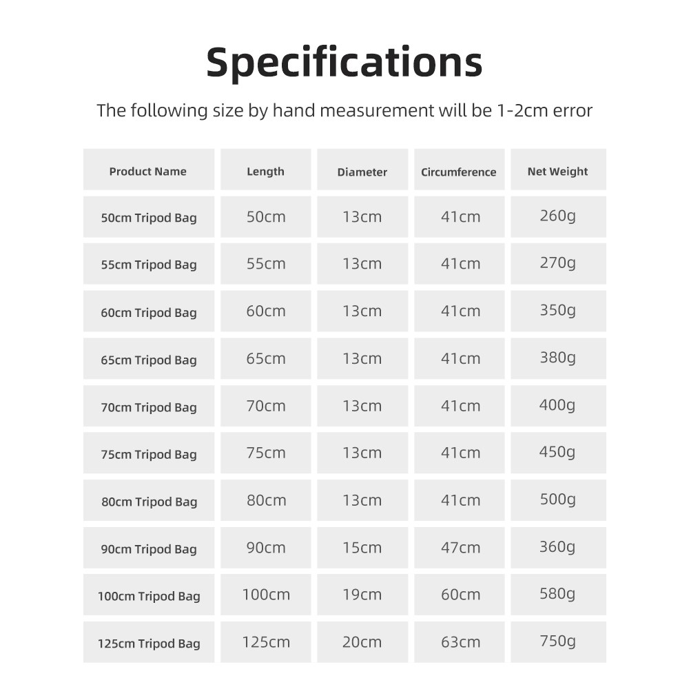 55/60/65/70/75/80/100/125 см м – обзор и цена Photography Lighting Equipment Bags