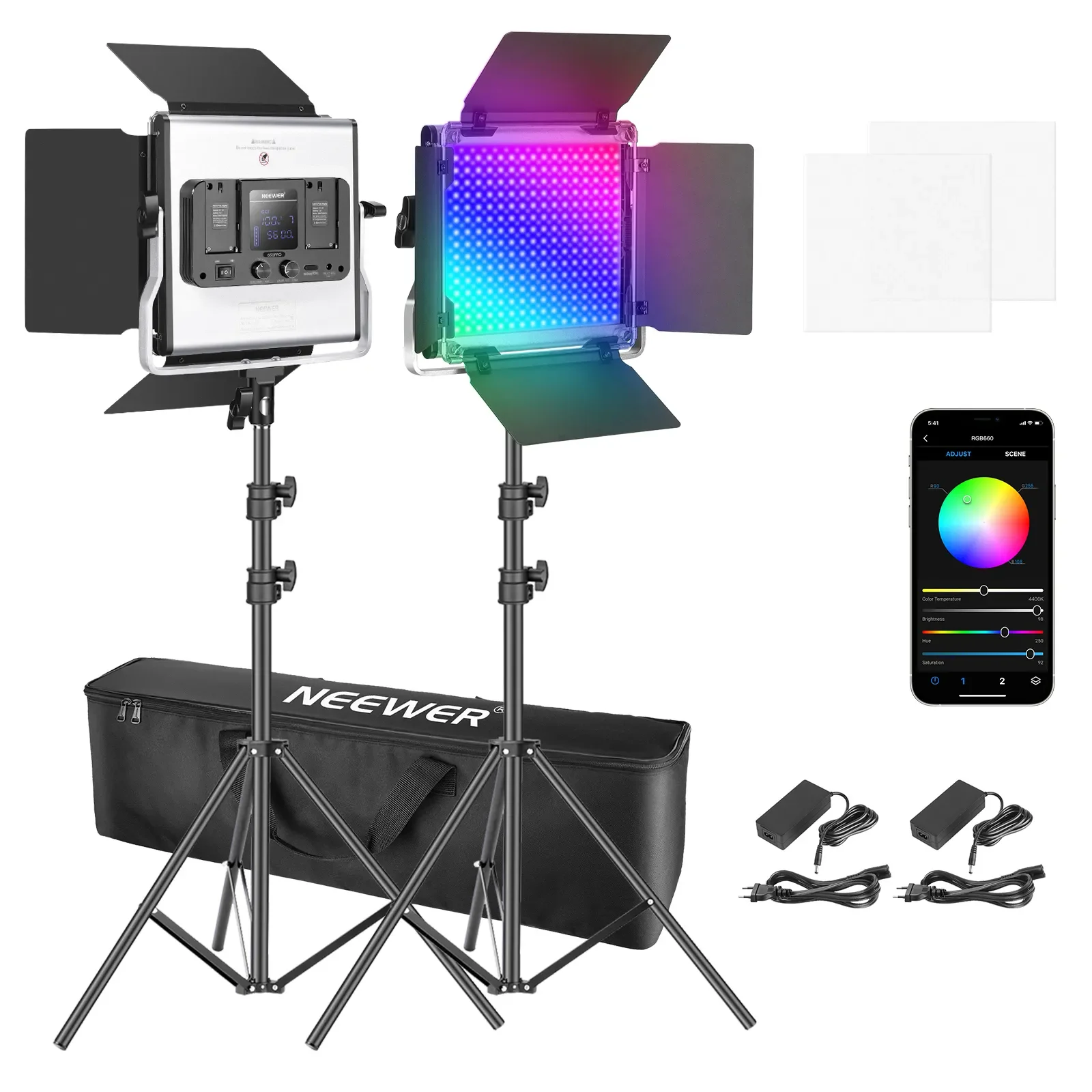 Neewer 2 комплекта светодиодны – обзор и цена Photography Lighting Kit Neewer