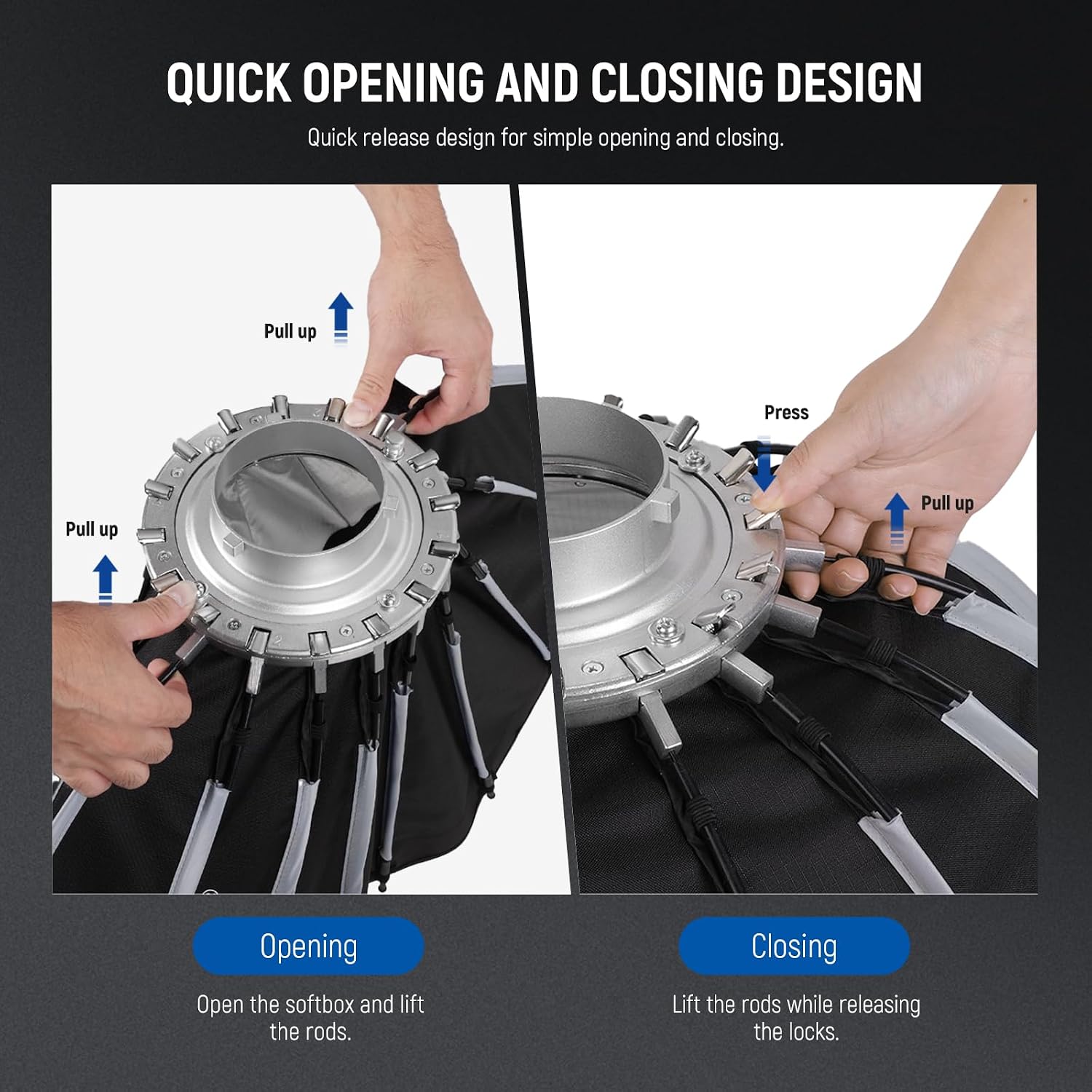 Параболический софтбокс с креп – обзор и цена Photography Lighting Grid