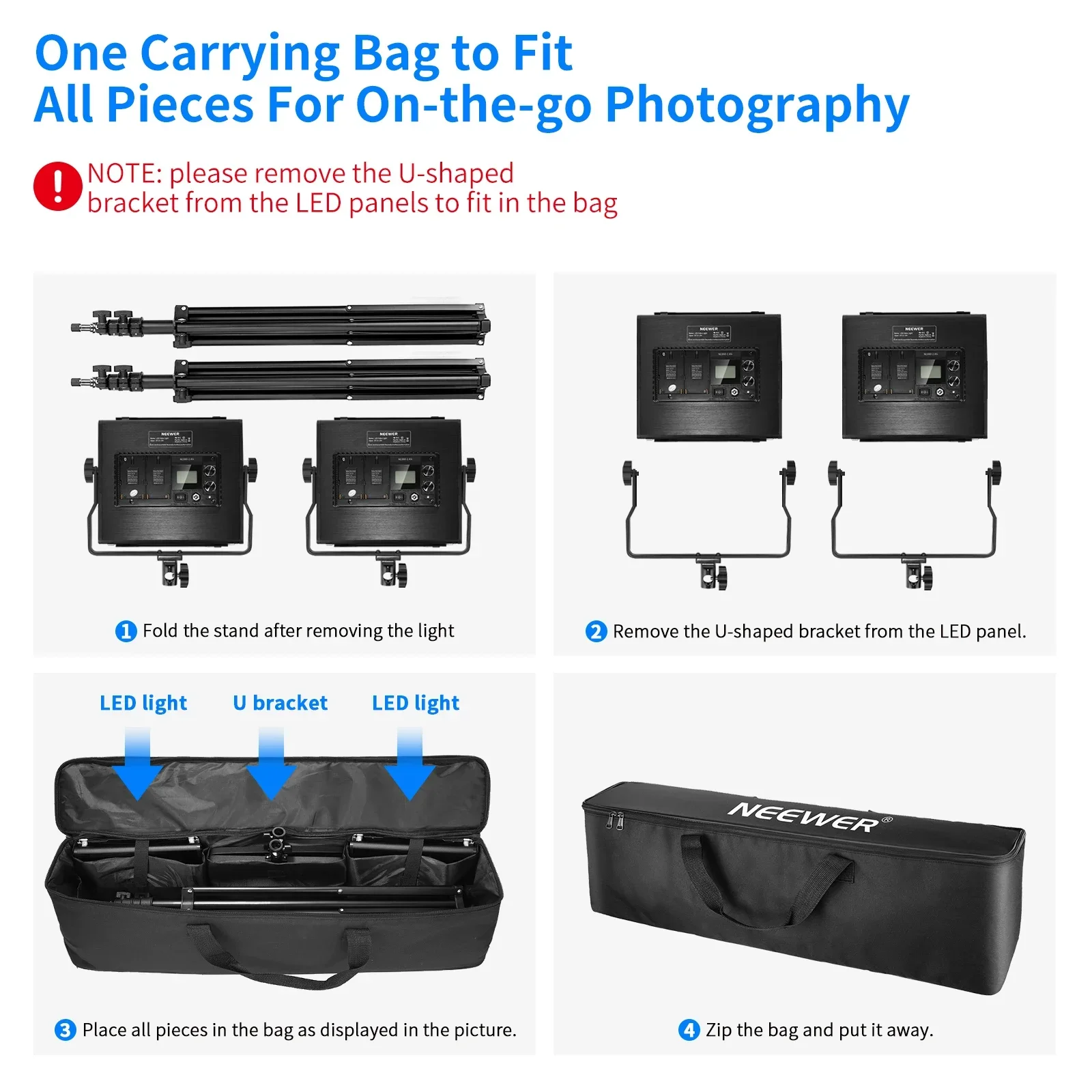 Комплект из 2-х светодиодных п – обзор и цена Photography Lighting Kit Neewer