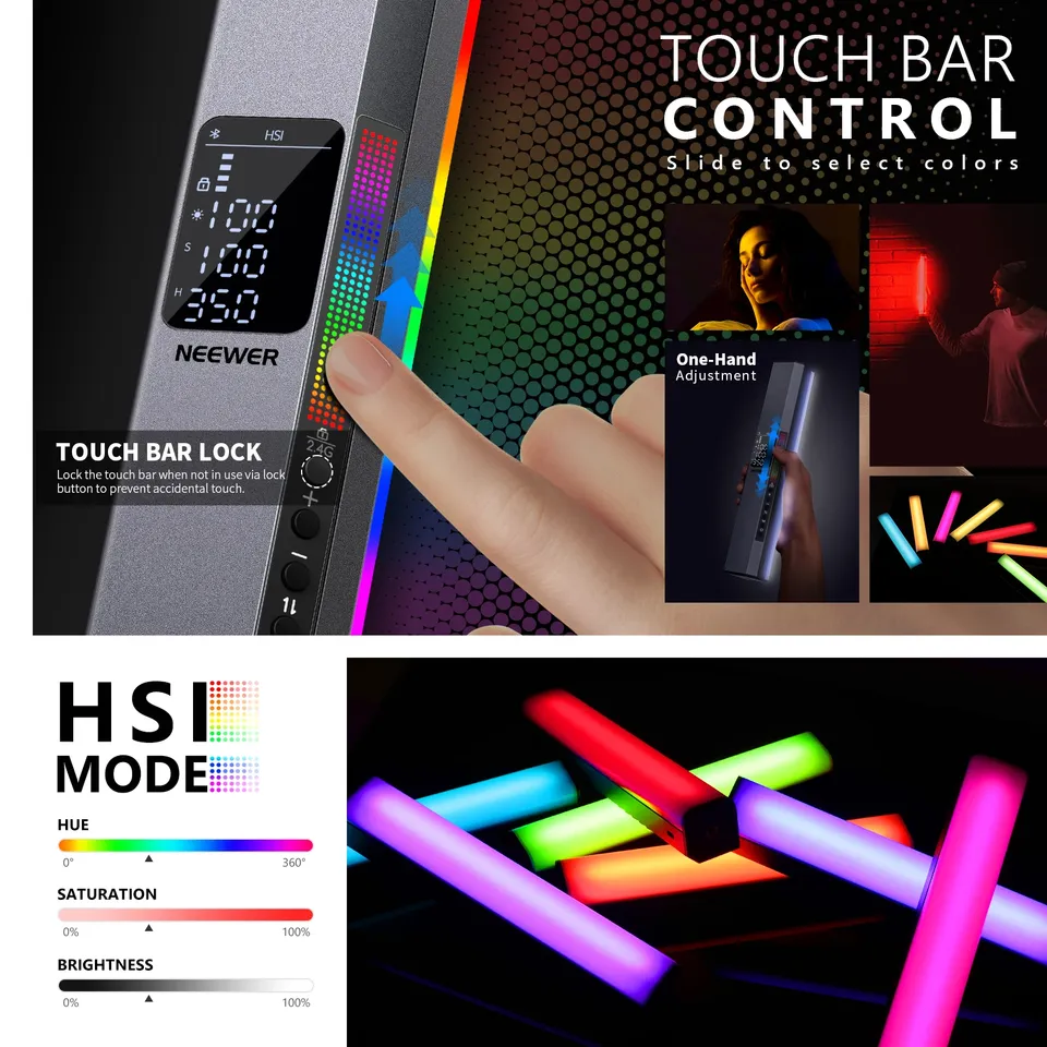 Для NEEWER RGB магнитная ручна – обзор и цена Photography Lighting App
